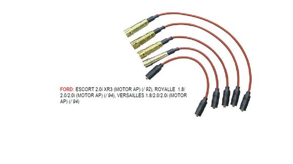 Imagen de JUEGO CABLES BUJIA VOLKSWAGEN GOL 1987 EN ADELANTE